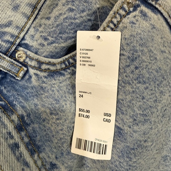 BDG High-Rise A-Line Denim Shorts – Size 24 - Picture 4 of 4